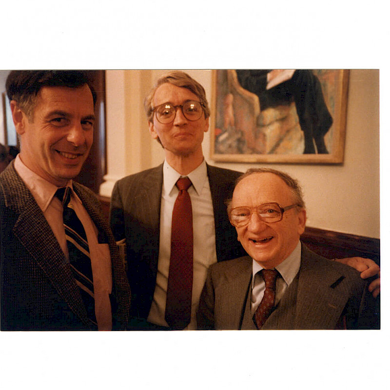 Ben (right) with Frank Boyle and Professor Al Rubin, 1983