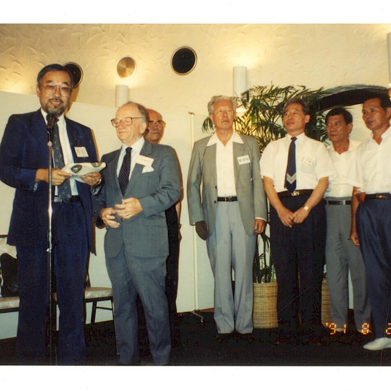 Ben (second from left) in Tokyo, August 1991