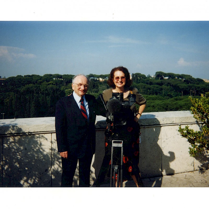 Ben with Margaret, a United Nations journalist, in Rome, July 1998