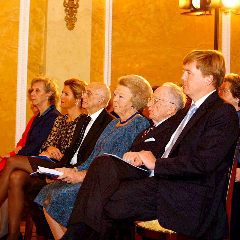 Ben (second from right) at Erasmus Prize ceremony, 2009