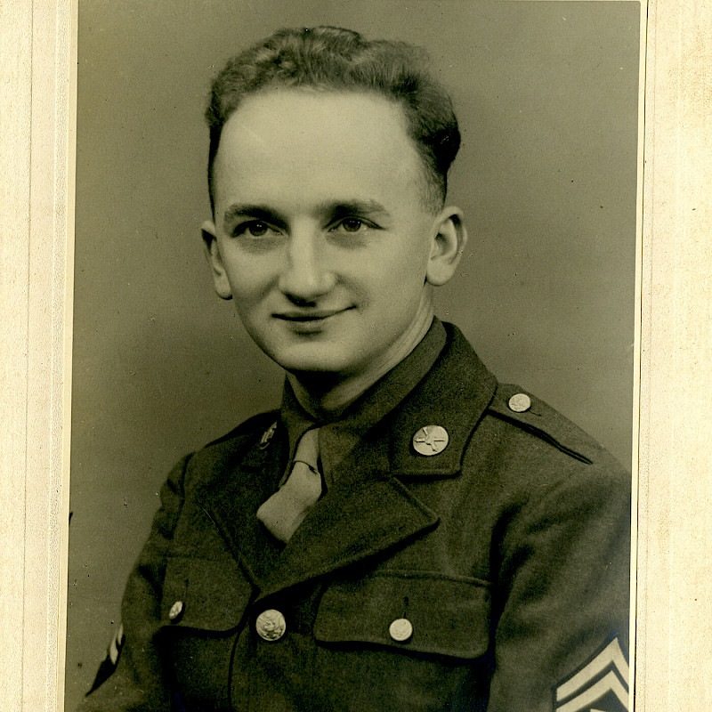 Ben's Army portrait, 1943