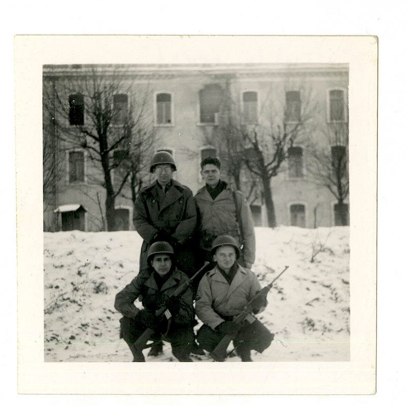 Ben (bottom right), January 1945